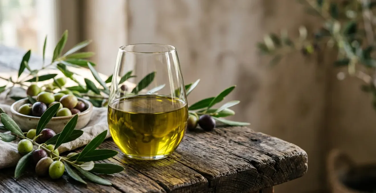 Identificazione visiva dell'olio extravergine di oliva di qualità con oliva fresca